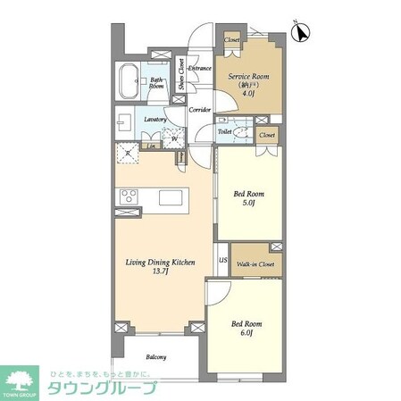 JP noie 等々力の物件間取画像